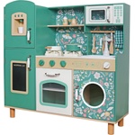 Pepita XXL дървена кухня за игра с аксесоари - зелено (W10C790B)
