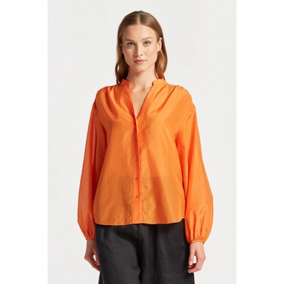 Gant Rel cotton Silk blouse oranžová