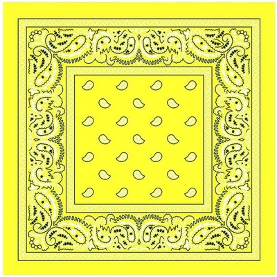 Bandana šátek žlutá B384