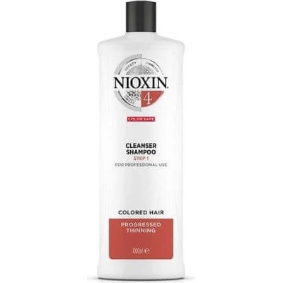 Nioxin Čistiaci šampón pre jemné farbené výrazne rednúce vlasy System 4 300 ml)