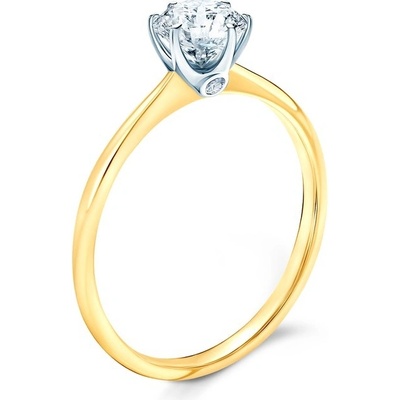 Savicki Zásnubný prsteň The Journey dvojfarebné zlato diamant TJ R3 2 D ZB