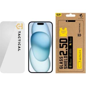 Tactical iPhone 16 / 15 TACTICAL GLASS SHIELD 2.5D стъклен екранен протектор 2.5D, 9H, ПРОЗРАЧЕН 57983115941 (57983115941)