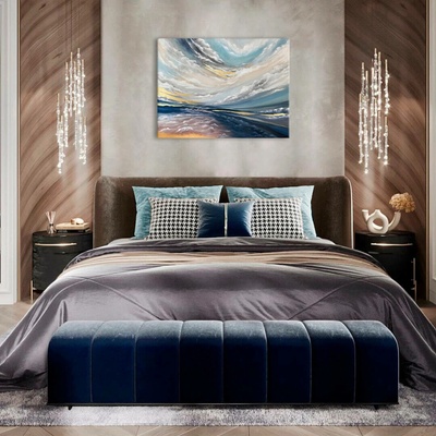 Obrazy na plátne - PREMIUM ART – V oblakoch - 80x60 cm