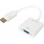 LogiLink CV0059B video cable adapter VGA (D-Sub) DisplayPort White