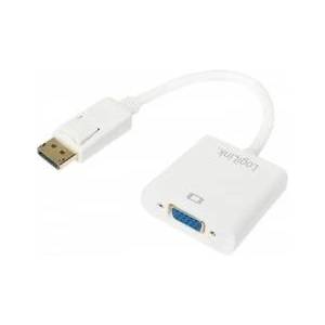LogiLink CV0059B video cable adapter VGA (D-Sub) DisplayPort White