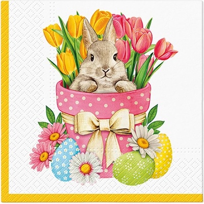 PAW Obrúsky L Flower Bunny 33x33cm