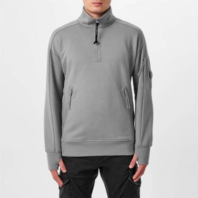 C.P. Company Блуза CP COMPANY Lens Arm Quarter Zip Sweatshirt - Shadow Grey 937