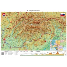 Stiefel Mapa Slovensko-geografická B1 formát