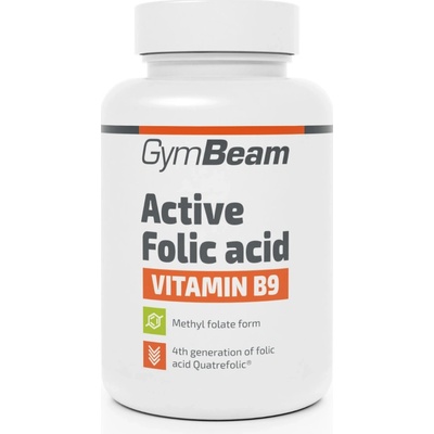 GymBeam Active Folic acid vitamín B9 60 kapsúl