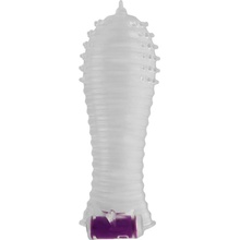 OhMama Textured Penis Sleeve with Vibrating Bullet 229810