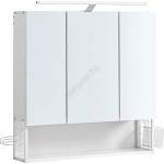 Euziel LED огледален шкаф за баня SKY 70x70x16 см 230V бял (EZ0434)