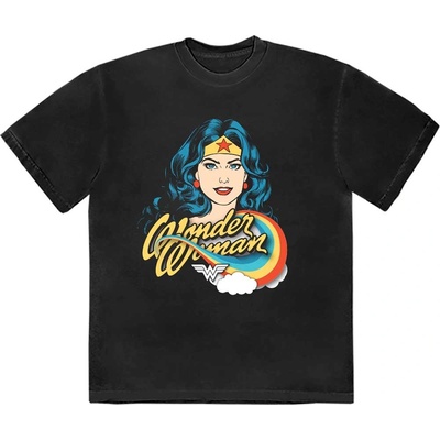 DC Comics tričko Wonder Woman Rainbow čierne