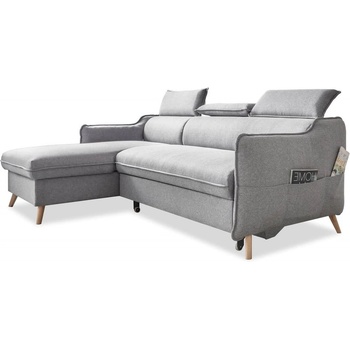 Miuform Светлосив ъглов разтегателен диван, ляв ъгъл Sweet Harmony - Miuform (Sweet Harmony LCBKL-2QR MA90)