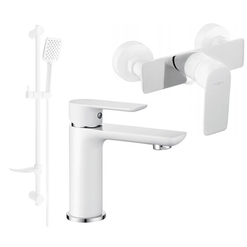 Mexen Alfa DF62 душ комплект, бял/хром - 745704DF62-02 (745704DF62-02)