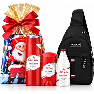 Old Spice Captain sprchový gel a šampon 2 v 1 250 ml + balzám po holení 100 ml + deostick 50 ml + kosmetická taška dárková sada
