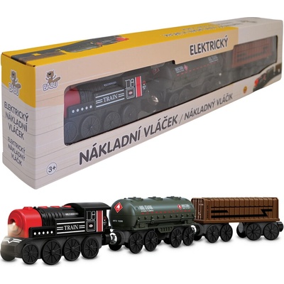 Babu vláčky Elektrický nákladní vláček set 3 ks – Zboží Dáma