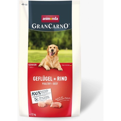 Animonda GranCarno Dog Senior s drůbežím a hovězím masem 12 kg