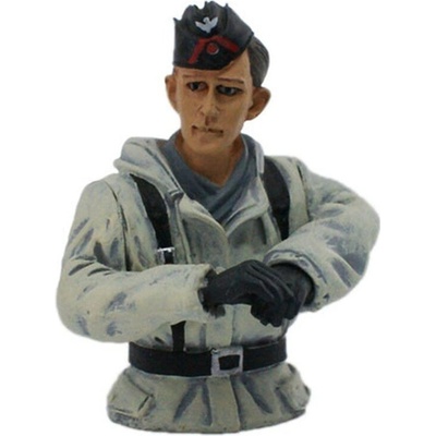 TORRO 1/16 figurka německého velitele tanku zimní kamufláž z 2 sv. války ručně malovaný