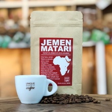 kopi bean Jemen Matari Arabika Mletá hrubě 50 g