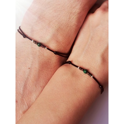 Гривни за двама с черен конец