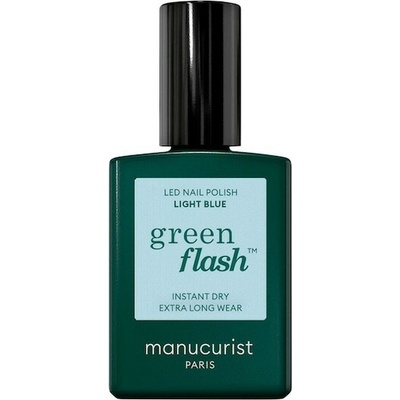 Manucurist Green Flash LED gel lak na nehty - Light Blue (15 ml)