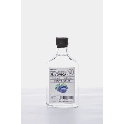 Samaria Ovocný Liehovar Domáca od Deda Slivovica 50% 0,2 l (čistá fľaša)