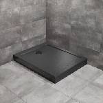 Radaway Правоъгълно душ корито Radaway Doros F Compact Stone 150x90 см акрил черно (SDRFP1690-05-54S)
