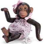 Asi dolls Asi - Кукла маймунка Лола с боди на цветя 0606600