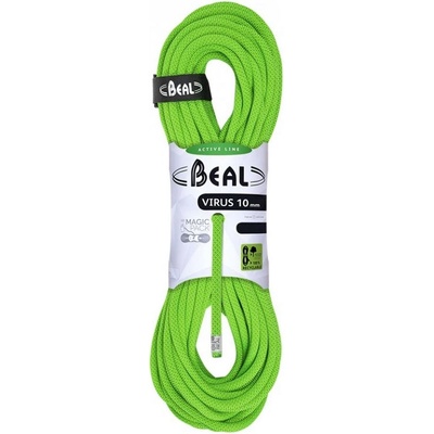 Beal Динамично въже BEAL Virus 10.0mm 50m solid green