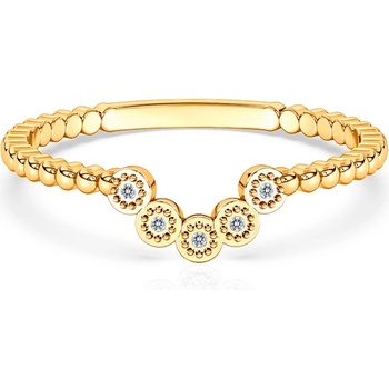 SAVICKI Годежен пръстен savicki: двуцветно злато, диаманти