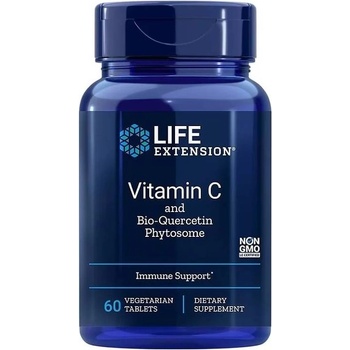 Life Extension Vitamin C and Bio-Quercetine Phytosome, 60 веге таблетки, Life Extension