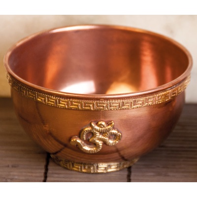 Mani Bhadra Kadidelnice OHM Měděná vykuřovací miska Ø 10,5 cm – Zboží Mobilmania