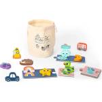 Tooky Toy Тактилна мемо игра Tooky Toy с фигурки и торбичка