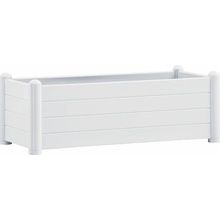 STEFANPLAST Kvetináč, vyvýšený záhon ITALIA 100x43x35cm biela