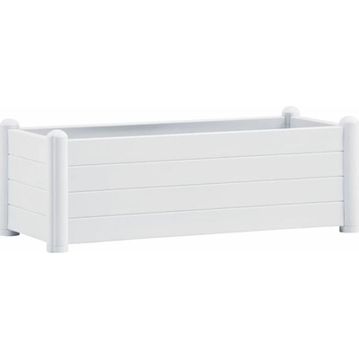STEFANPLAST Kvetináč, vyvýšený záhon ITALIA 100x43x35cm biela
