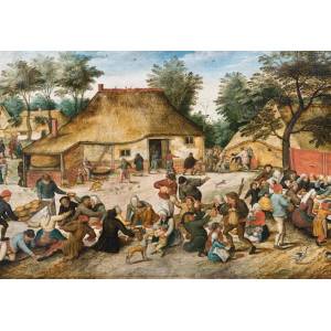 Grafika Art Puzzle - Puzzle Brueghel: Le Repas de Noce, 1568 - 1 000 piese