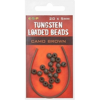ESP tungstenové korálky Tungsten Loaded Bead 5mm Brown