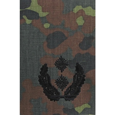 Bundeswehr Výložky BW OBERSTLEUTNANT FLECKTARN/čierne vyšitie