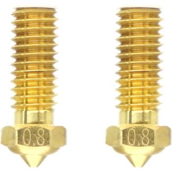 QIDI Tech Месингова дюза за X-Smart 3/X-Plus 3/X-Max 3/Q1-Pro - Комплект от 2 бр. - 0, 8 mm (728683349970)