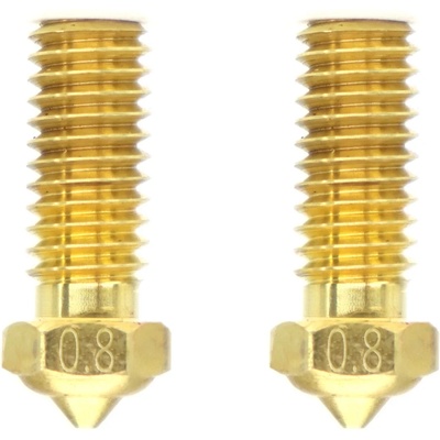 QIDI Tech Месингова дюза за X-Smart 3/X-Plus 3/X-Max 3/Q1-Pro - Комплект от 2 бр. - 0, 8 mm (728683349970)