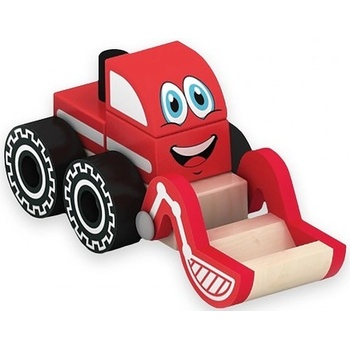 Acool Toy Дървена играчка за сглобяване Acool Toy - Багер (ACT71)