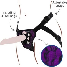 Get Real Strap-On Lace Harness Purple