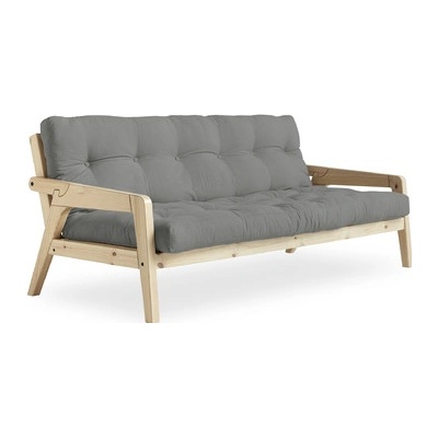 Sofa GRAB by Karup 100*200 cm natural + futon grey 746