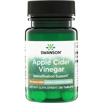 Swanson Jablečný Ocet Apple Cider Vinegar Double Strength 200 mg 30 tablet