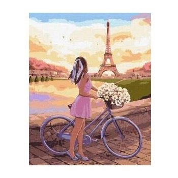 Ideyka Painting by numbers IDEYKA, 40x50 cm, romance in Paris, 1 piece, in a box