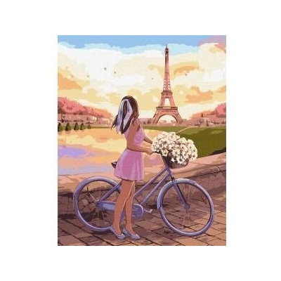 Ideyka Painting by numbers IDEYKA, 40x50 cm, romance in Paris, 1 piece, in a box