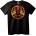 NOONEBRAND Тениска с пламтящ супергерой и нокти - 2XL, Black
