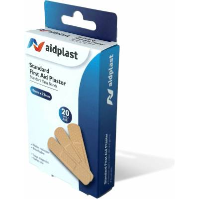 Aidplast štandardná náplasť 1,9 × 7,2 cm, 20 ks