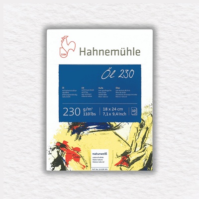 Hahnemühle maliarska Doska pre olejové farby 230 GR M2 10 listov 18 X 24 CM