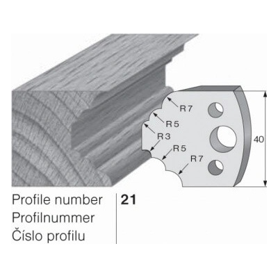 IGM profil 021 - pár omezovačů 40x4mm SP